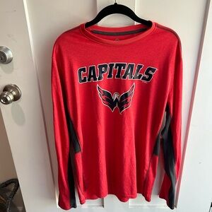 Large NHL Capitals Long Sleeve T Shirt